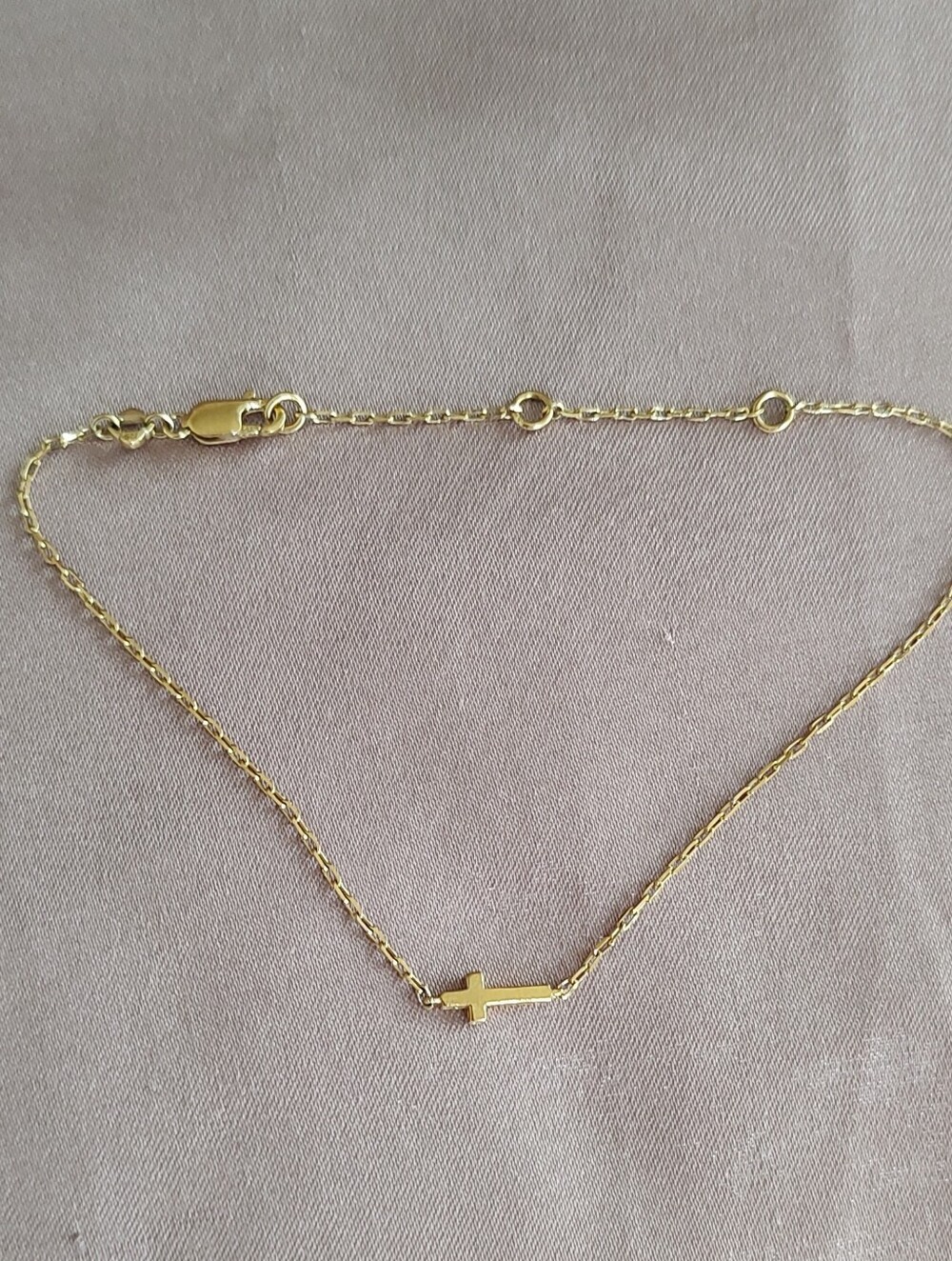 Kendra Scott 925 Sterling Inline Cross Bracelet